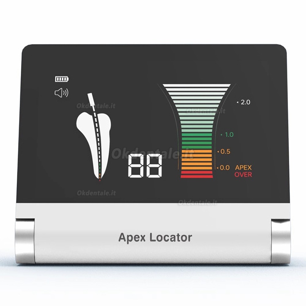 Localizzatore apicale dentale pieghevole Mecoo A7 con display retroilluminato a LED da 4,1 pollici.